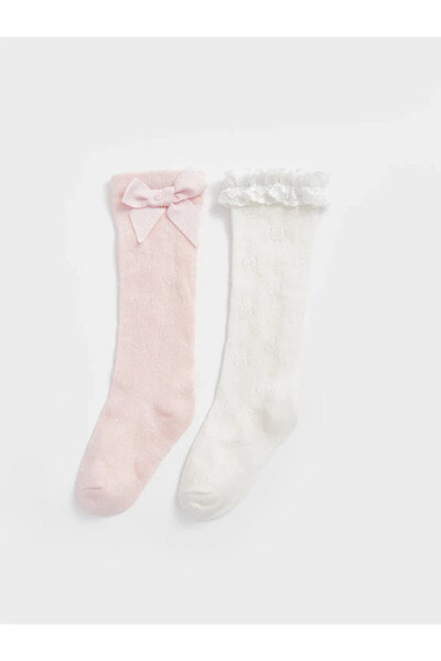 Desenli Kız Bebek Soket Çorap 3'lü