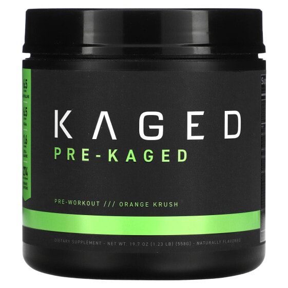 PRE-KAGED, Pre-Workout, Orange Krush, 1.23 lb (558 g)