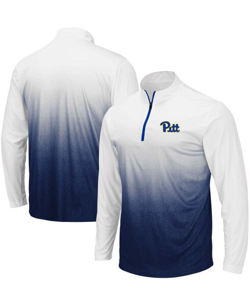 Men's Navy Pitt Panthers Magic Team Logo Quarter-Zip Jacket