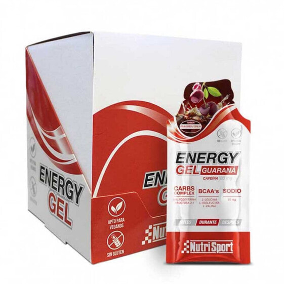 NUTRISPORT Guarana 35g Energy Gels Box Cherry / Cola