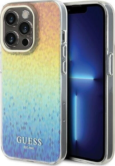 Guess Guess GUHCP14XHDECMI iPhone 14 Pro Max 6.7" wielokolorowy hardcase IML Faceted Mirror Disco Iridescent