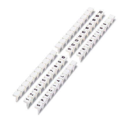 Phoenix Contact Phoenix 1401802:0001, Terminal block markers, 10 pc(s), White, 340 g