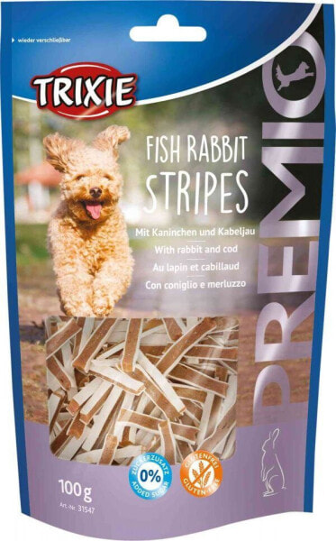 Лакомство для собак TRIXIE Przysmaki PREMIO Stripes, кролик и треска, 100 г (TX-31547)