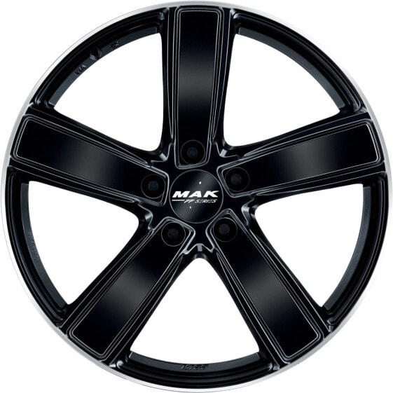 Колесный диск литой Mak Turismo-D-FF gloss black mirror ring 10x21 ET50 - LK5/130 ML71.6