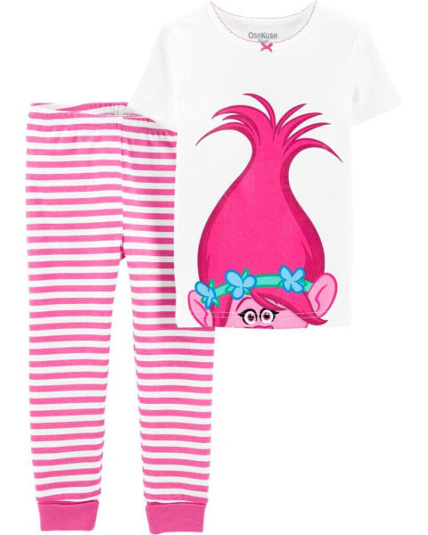Toddler 2-Piece Trolls™ 100% Snug Fit Cotton Pajamas 2T