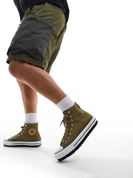 Converse Chuck Taylor All Star City Trek Hi trainers in khaki