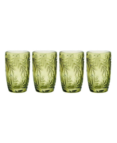 Villa Palm 13-oz Highball Glasses 4-Piece Set