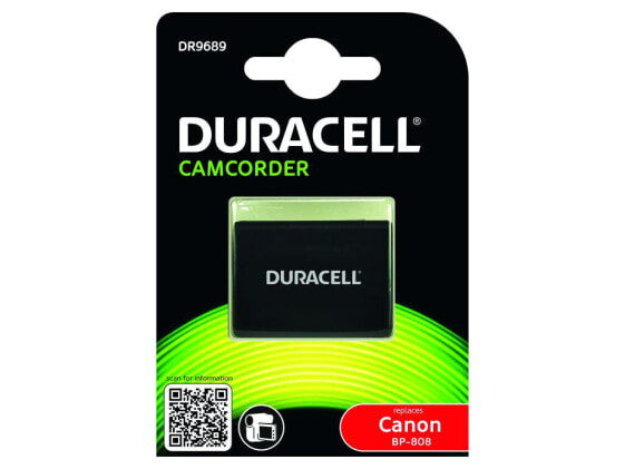 Duracell Camcorder Battery - replaces Canon BP-808 Battery - 890 mAh - 7.4 V - Lithium-Ion (Li-Ion)