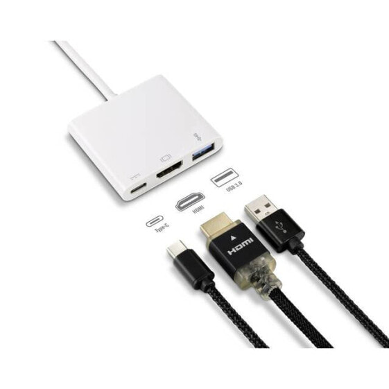 Renkforce RF-4366444 - USB 3.2 Gen 1 (3.1 Gen 1) Type-C - White - HDMI - USB 3.2 Gen 1 (3.1 Gen 1) Type-A - USB 3.2 Gen 1 (3.1 Gen 1) Type-C