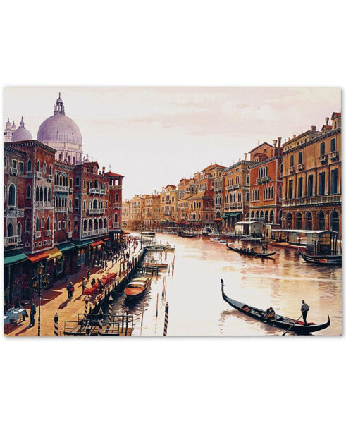 Hava 'Venice' Canvas Art - 33" x 47"