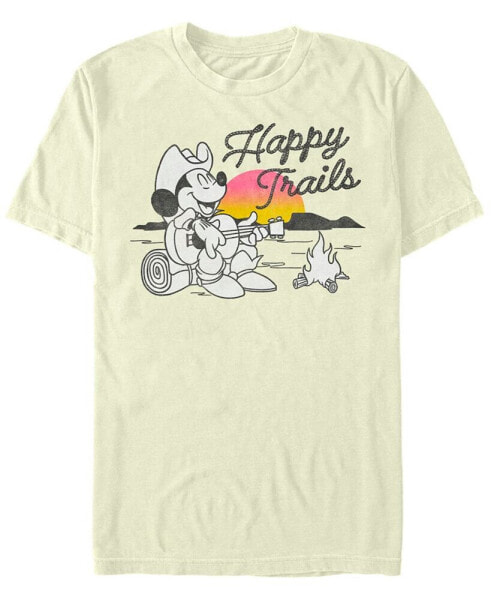 Men's Mickey Classic Happy Trails Short Sleeves T-shirt