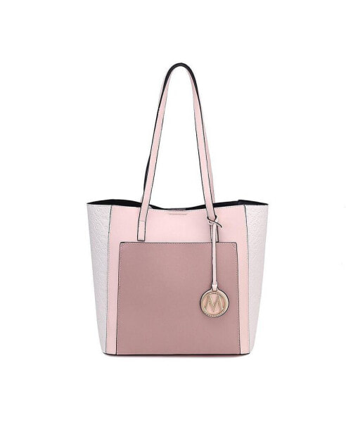 Leah color-block Women s Tote Bag by Mia K