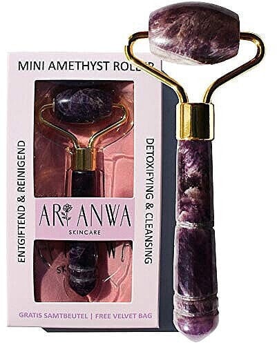 Mini-Massageroller für das Gesicht aus Amethyst