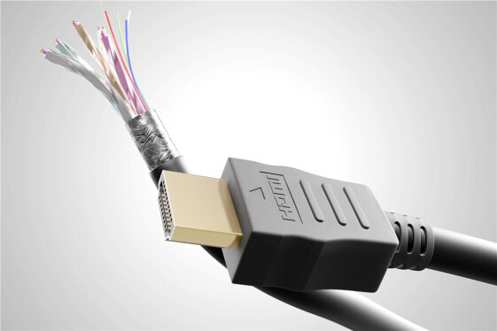 Goobay HDMI Kabel HighSpeed 1m sw 61299 - Cable - Digital/Display/Video