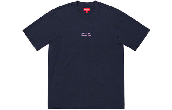 Supreme SS19 Qualite Tee 短袖T恤 男女同款 海军蓝 送礼推荐 / Футболка Supreme SS19 Qualite Tee T SUP-SS19-10261