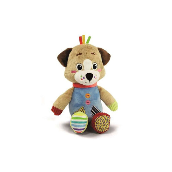 CLEMENTONI Pete The Puppy With Different Materials For Multisensory Stimulation Of The Child teddy