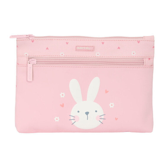 Пенал школьный Safta Bunny Кролик Розовый 23 x 16 x 3 см