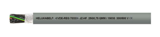 Helukabel 15003 Schleppkettenleitung JZ-HF 4 G 0.50 mm² Grau 100 m