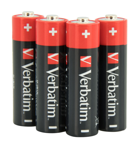 Verbatim AA Alkaline Batteries - Single-use battery - AA - Alkaline - 1.5 V - 10 pc(s) - Black - Red