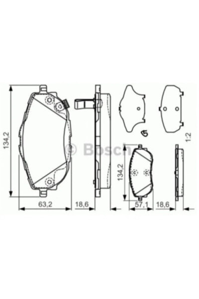 Toyota Corolla - Auris Fren Balatası Ön 2013-2019