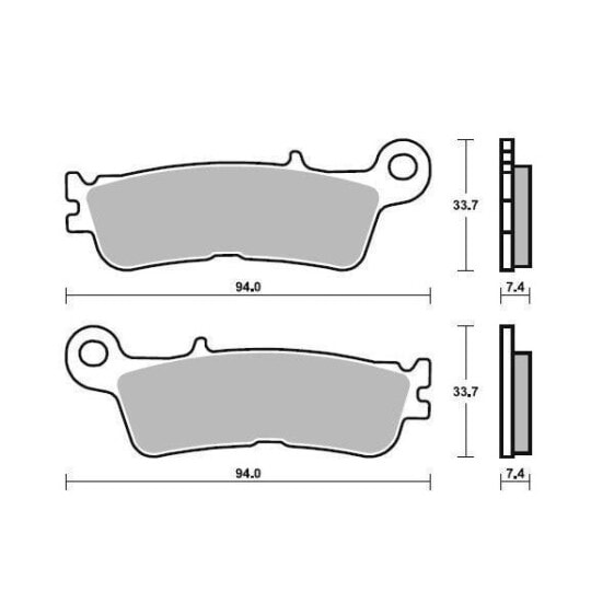 MOTO-MASTER Yamaha 099822 Sintered Brake Pads