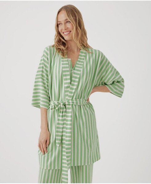 Women's Organic Cotton Staycation Short Robe