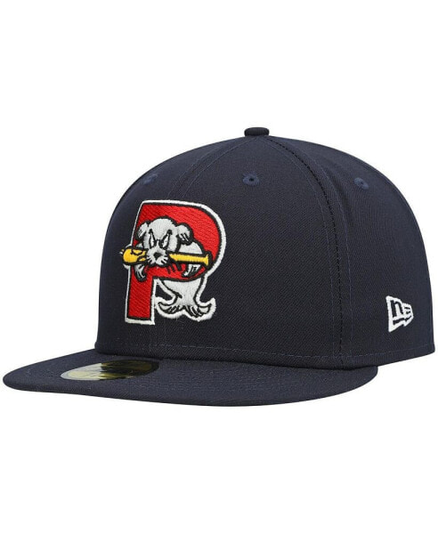 Men's Navy Portland Sea Dogs Authentic Collection Team Home 59FIFTY Fitted Hat