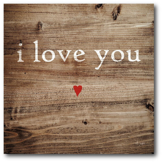I Love You Gallery-Wrapped Canvas Wall Art - 16" x 16"
