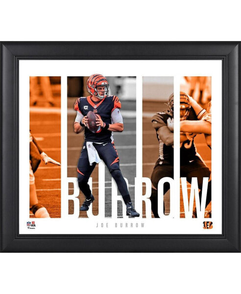 Joe Burrow Cincinnati Bengals Framed 15" x 17" Player Panel Collage