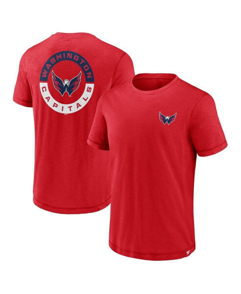 Men's Red Washington Capitals High Stick T-shirt