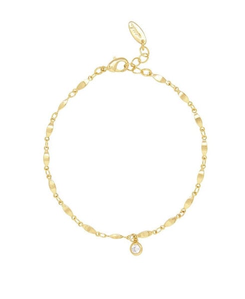 Simple Gold Plated Chain Anklet