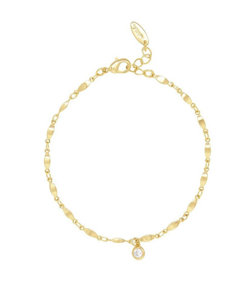 Simple Gold Plated Chain Anklet