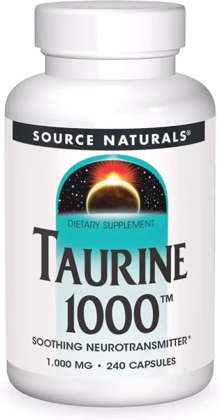 Source Naturals Taurine Успокаивающий нейротрансмиттер - Таурин 1000 мг 250 капсул 2197₽