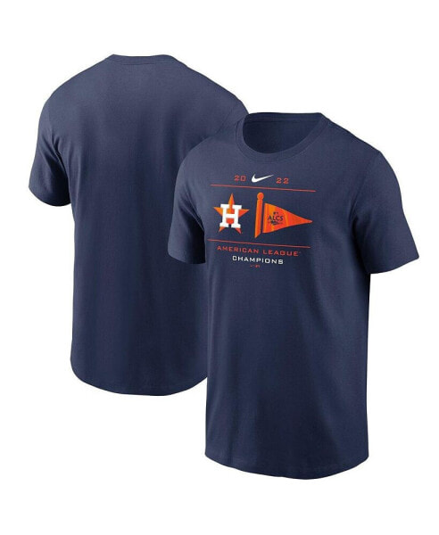 Men's Navy Houston Astros 2022 American League Champions Pennant T-Shirt