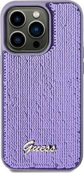 Guess Guess GUHCN61PSFDGSU iPhone 11 / Xr 6.1" fioletowy/purple hardcase Sequin Script Metal