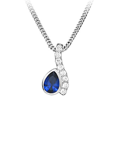 Silver pendant with zircons and tanzanite SVLP0661SH8M100