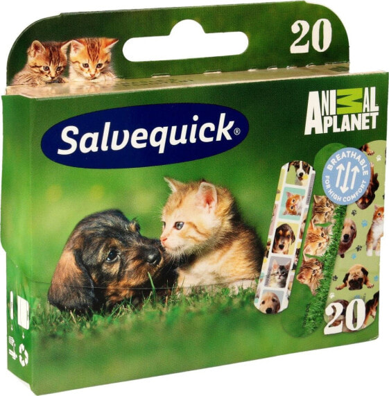 ### Выходное значение: Пластыри детские водоотталкивающие Salvequick Animal Planet 1 оп. - 20 шт.