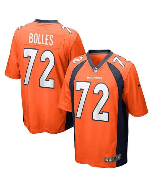 Men's Garett Bolles Orange Denver Broncos Game Jersey