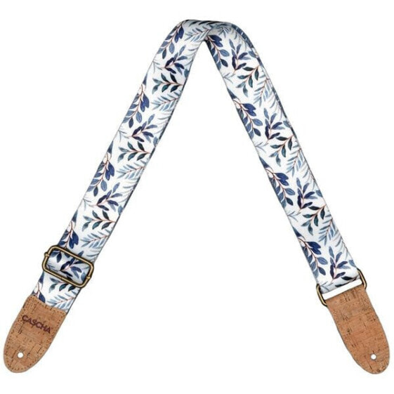 Cascha Ukulele Strap Blue Twigs Veg