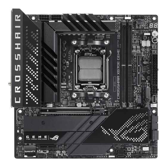 ASUS ROG CROSSHAIR X670E GENE - AMD - Socket AM5 - Socket AM5 - DDR5-SDRAM - 64 GB - DIMM