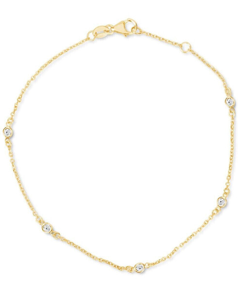 Браслет Macy's Diamond Chain Link 14k Gold