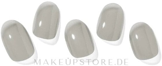 Nagellack-Aufkleber-Set - Ohora Semicured Gel Nail (30 St.) N Tint Gray