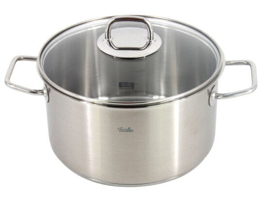 Fissler viseo Kochtopf Induktion mit Glasdeckel Edelstahl 24 cm Ø 5,7 L