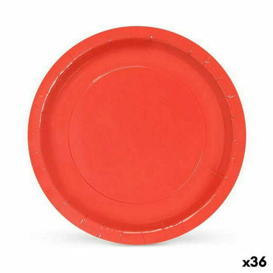 Набор посуды одноразовый Algon Красный 10 Предметов 20 x 20 x 1,5 см (36 штук)
