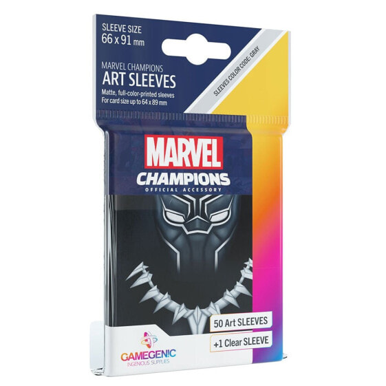 GAMEGENIC Card Sleeves Marvel Champions Panther 66x91 mm