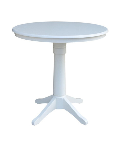 36" Round Top Pedestal Table - 34.9"H