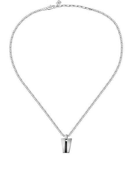Elegant steel necklace Motown SALS56