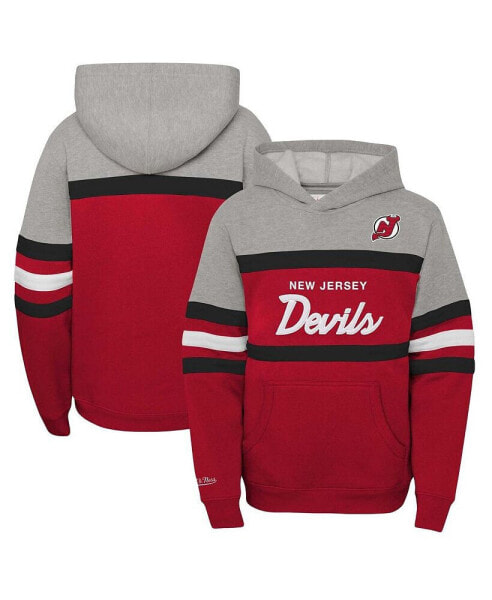 Big Boys and Girls New Jersey Devils Head Coach Pullover Hoodie