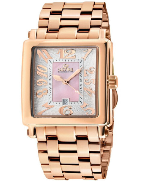 Часы Gevril Avenue of Americas Rose Gold-Tone