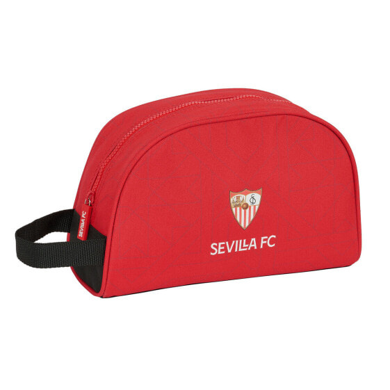 Косметичка для путешествий Sevilla Fútbol Club Чёрный Красный Polyester 600D 28 x 18 x 10 см